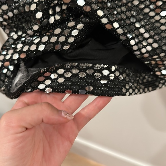 Herve Leger Mirror Ball Mini Dress S - Picture 6 of 7